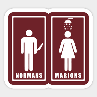 Normans and Marions (Psycho) Sticker